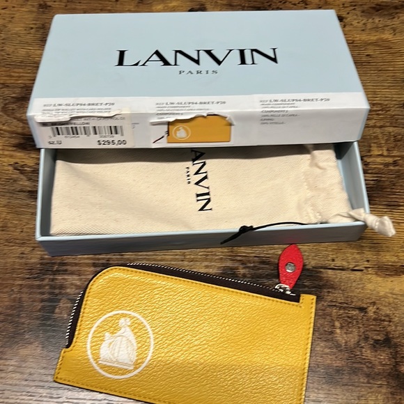 Authentic! Lanvin coin cc wallet Bright Yellow - Picture 6 of 6